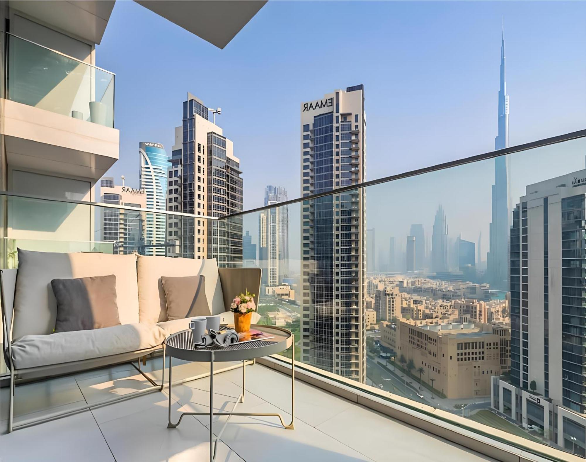 Marquise Square Tower Luxury App'S Hotell Dubai Exteriör bild